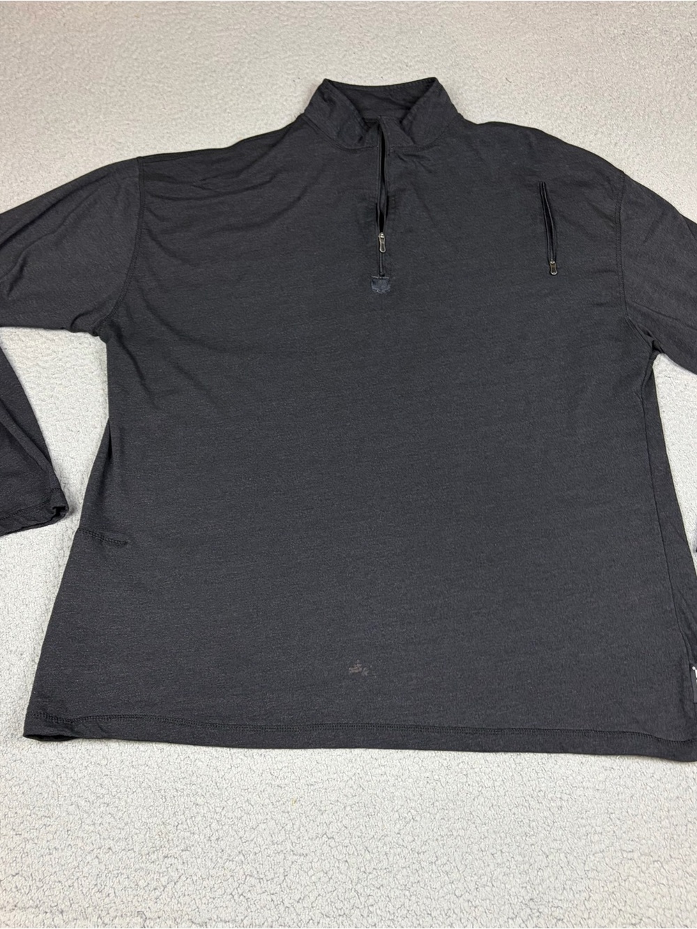 Scottevest Black SeV SJ QZIP Quarter-Zip Pullover Sweater